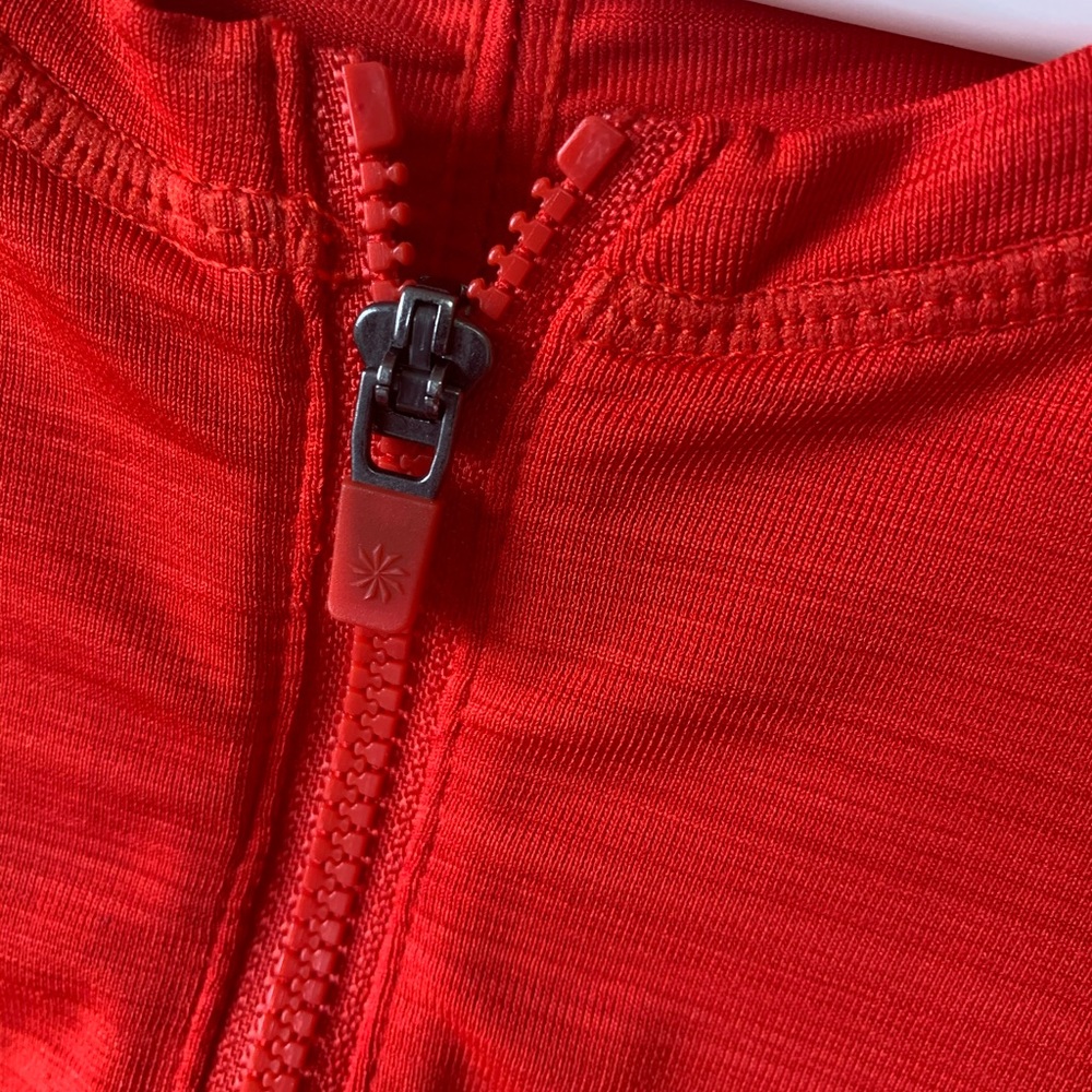 Athleta Bright Red Zip up Pullover